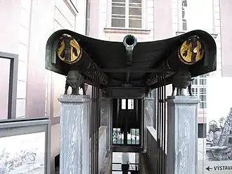 Baldachýn Býčího schodiště, 1929-1931