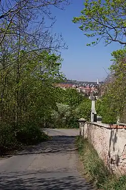 Cesta podél hřbitova, Radlice