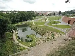 Park od severovýchodu, v roce 2016