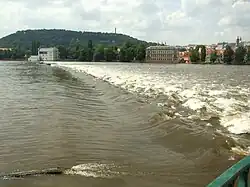 Vltava v Praze v úterý 30. června