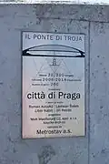 Tabulka u Trojského mostu