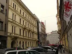 Vladislavova ulice - pohled do Charvátovy