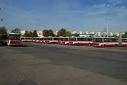 Odstavná plocha v garážích Klíčov