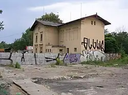 Staniční budova v roce 2009