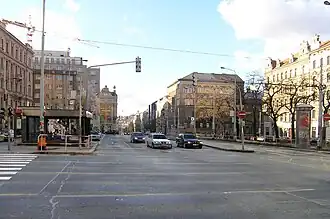 Náměstí I. P. Pavlova, pohled od východu