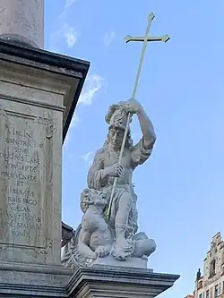 Vpředu vpravo: anděl představující Spravedlnost (Vojtěch Adamec, 2024)