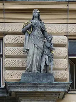 Alegorie Nadšení, Národní dům na Vinohradech