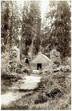 Pramen Vltavy kolem roku 1886