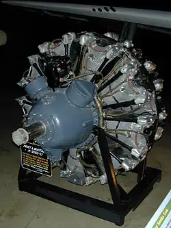 Zachovaný motor R-2800-21