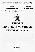 Předpis pro výcvik ve střelbě SA24/26
