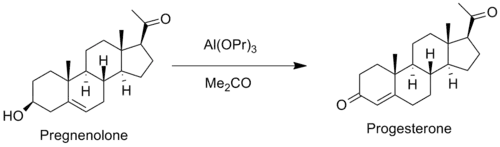 Oppenauerova oxidace pregnenolonu