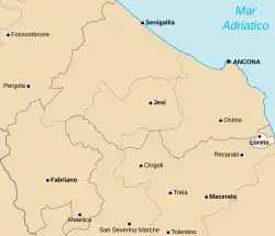 Územní prelatura Loreto na mapě