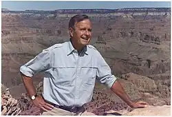 Prezident Bush na výletě po jižní stezce Kaibab, Grand Canyon, Arizona, 18. září 1991.