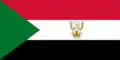 Varianta vlajky súdánského prezidenta Poměr stran: 1:2