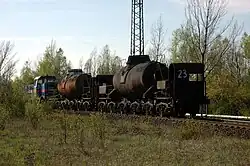 Přeprava tekutého železa z Nové huti do Vítkovic