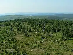 Pohled z vrcholu Jizery na jihovýchod