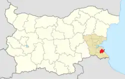 Obština na mapě Bulharska