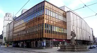 Místo, kde do roku stál obchodní dům ASO (Dnes Galerie Moritz)