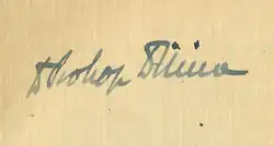 Prokop Drtina, podpis