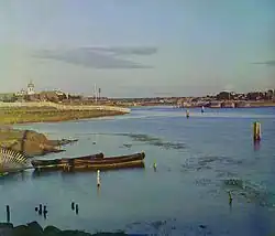 Ústí řeky Sjas do Oněžského jezera