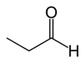 Struktura propionaldehydu