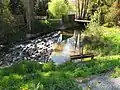 Jez na Jevanském potoce umožňující napájení rybníka