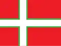 Návrh grónské vlajky vycházející z dánské vlajky