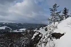 Zimní pohled z Prosíčky západním směrem