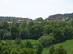 Pohled od severovýchodu od Suchdola