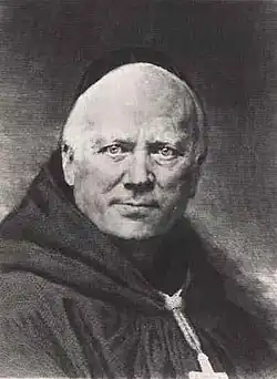 Dom Prosper Guéranger, portrét od Clauda-Ferdinanda Gaillarda