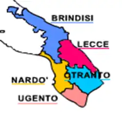 Arcidiecéze Lecce na mapě
