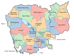 Provincie v Kambodži