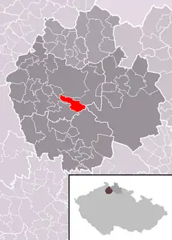 Provodín na mapě