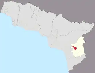 První Bedia na mapě