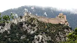 pohledy na hrad Puilaurens