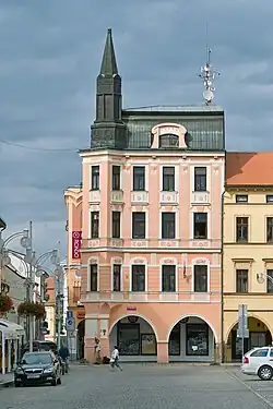 Puklicův dům z náměstí Přemysla Otakara II