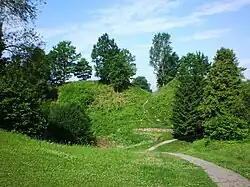 Zachovalá část opevnění