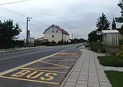 Hlavní ulice, směr Opava