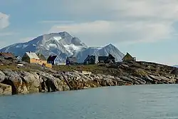 Opuštěné domy v Qoornoqu, fotografie z roku 2010