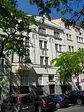 Činžovní dům ve stylu geometrické secese, Moravská 27, Praha - Vinohrady