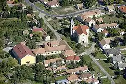 Letecký pohled na Rábatamási