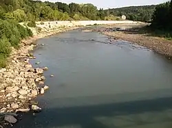 Řeka protékající městem Majkop