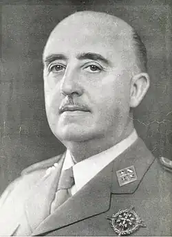 Francisco Franco na fotografii z roku 1964.