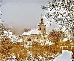 Kostel svaté Anny v Rašovicích (rok 1910)