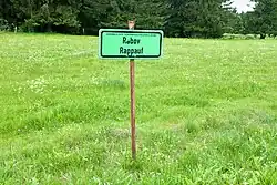 Pohled na místo zaniklé vesnice