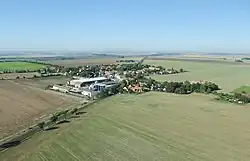 Pohled na Radešín od severovýchodu