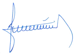 Radek Vondráček, podpis