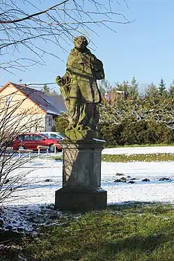 Socha sv. Vavřince v Radimovicích