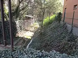 zbytky bývalého potoka