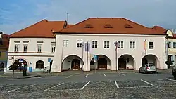 Radnice, pohled z náměstí Míru, Týn nad Vltavou